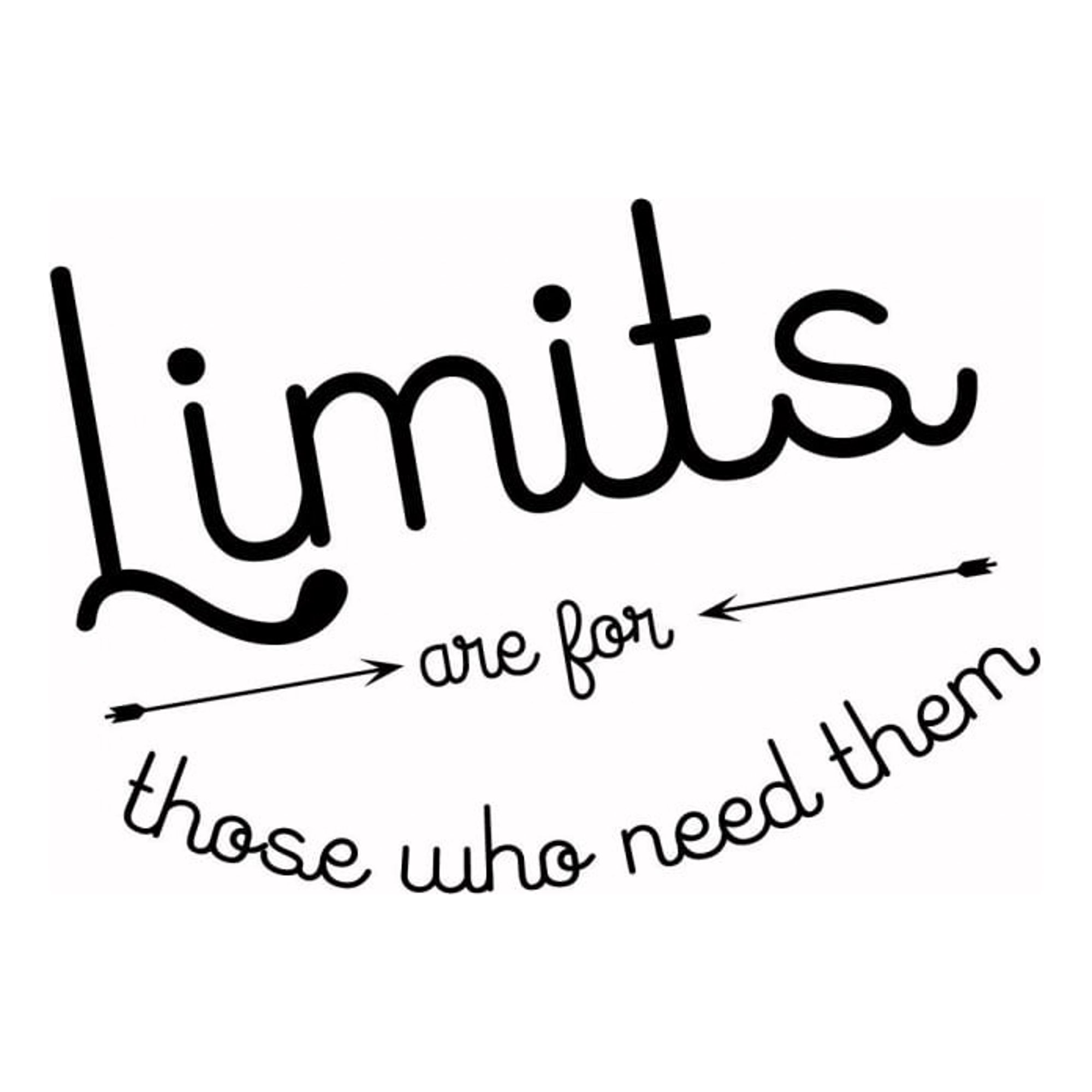 Rienda Libre Graphics - Decomural Limits Inspirational Ws-43933