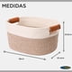thumbnail image 5 of Pack 2 Canastas Cestas Organizadoras De Algodón Carry All Tonos Tierra M, 5 of 9