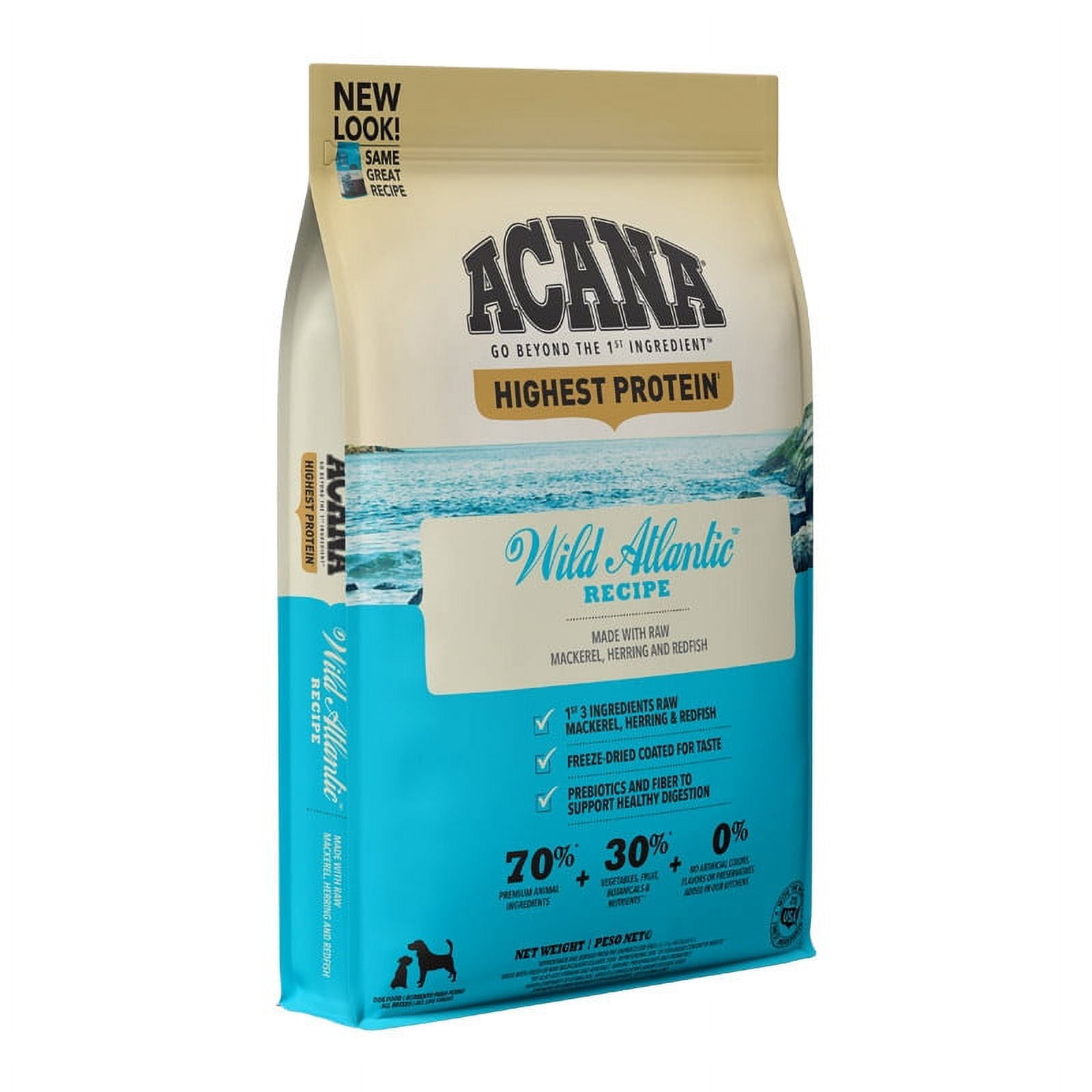 Alimento Wild Atlantic Perro Pescado Y Vegetales 11.35 Kg