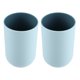 thumbnail image 1 of Unique Bargains 2 Piezas Vasos de Baño para Baño Vaso de Cepillo de Dientes 4.33''x2.76'' 350ml Azul, 1 of 7