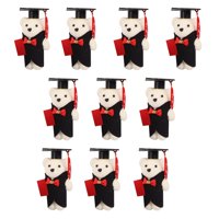 Magideal - 10X Muñecos De Oso De Graduación De Peluche, Muñecos De Peluche De Peluche, Decoración Decorativa Con Tema De Graduación Para El Día De La Madre, Él Y