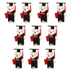Magideal - 10X Muñecos De Oso De Graduación De Peluche, Muñecos De Peluche De Peluche, Decoración Decorativa Con Tema De Graduación Para El Día De La Madre, Él Y