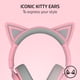 thumbnail image 2 of Auriculares para Juegos Razer Kraken Kitty V3 X con Cable y Sonido 7.1 Rosa, 2 of 9