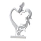 thumbnail image 4 of Estatuilla de pareja besándose, estatua de pareja de besos, escultura de amantes románticos de estilo nórdico para centro de mesa, estante, decoración Blanco, 4 of 5