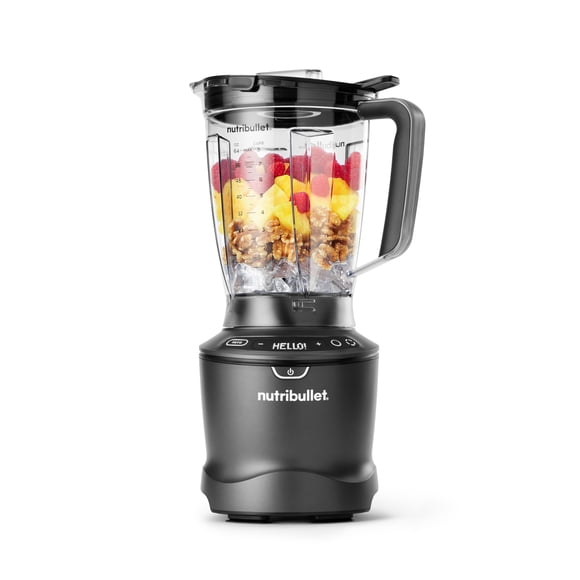 Licuadora NutriBullet SmartSense de 5 velocidades, 1400 W, color gris plomizo