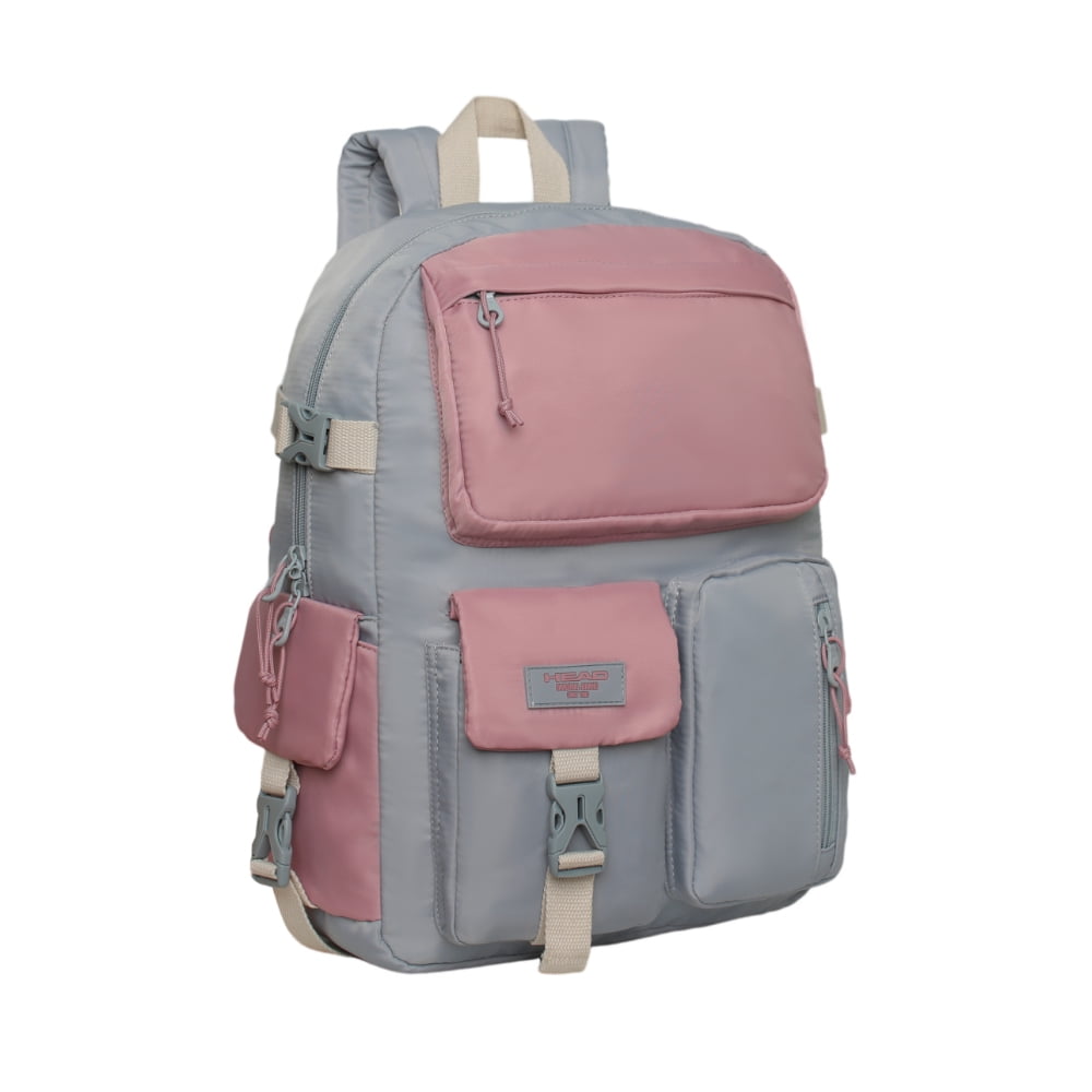 Mochila Mujer Escalade Kawaii Color Block Gris Head