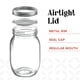 thumbnail image 2 of Frascos Mason GLING de vidrio de boca regular de 16 oz con tapas herméticas x6, 2 of 6