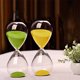 thumbnail image 3 of Reloj Hourglass HoveBeaty para arena soplada a mano, 15 minutos, color verde, 3 of 7