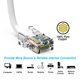 thumbnail image 4 of Cable Ethernet FireFold Cat6 4,5 m Blanco 550 MHz, 4 of 4