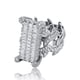 thumbnail image 1 of Anillos de Moda de Lujo con Brillo Estilo Punky de Rapero para Hombre Chapados en Oro de 18K Brillantes con Acabado Helado Hip Hop Zirconia Cúbica Anillos de Compromiso para Hombre, 1 of 7