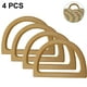 thumbnail image 1 of 4 asas de madera de repuesto para bolso, en forma de D, para bolso de playa hecho a mano, bolso de paja o bolso de mano., 1 of 8