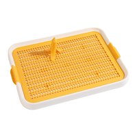Magideal - Entrenamiento Para Ir Al Baño Para Perros Bandeja Para Ir Al Baño Caja De Arena Para Mascotas Retrete Bandeja Para Desechos Suministros Para Mascotas Amarillo
