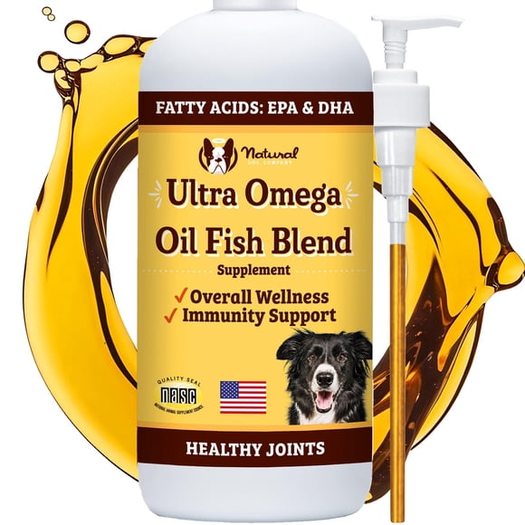 Suplemento de aceite de pescado Natural Dog Company Ultra Omega 3 473 ml