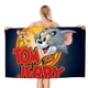 thumbnail image 1 of Tom y Jerry Toalla de playa de secado rápido con diseño temático, regalo para mujeres y niñas, ideal para cumpleaños, fans, amantes de la música, uso en la playa o al aire libre, 78 × 150 cm, 1 of 6