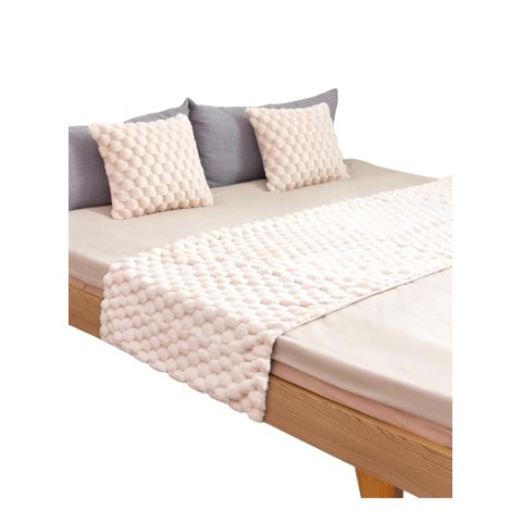 Todo Para El Hogar - Set De Piecera Mas 2 Funda Estilo Perla Elegante