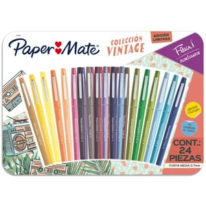 Rotulador Paper Mate Flair Colección Vintage Set Surtido X24