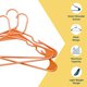thumbnail image 4 of Juego de 5 perchas Lifemaster de plástico resistente, color naranja, 4 of 9