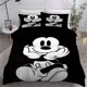 thumbnail image 1 of Mickey Children Duvet Cover Cartoon Anime Black White Bedding Set for Bedroom Decoration Children Adult Gifts, 1 of 5