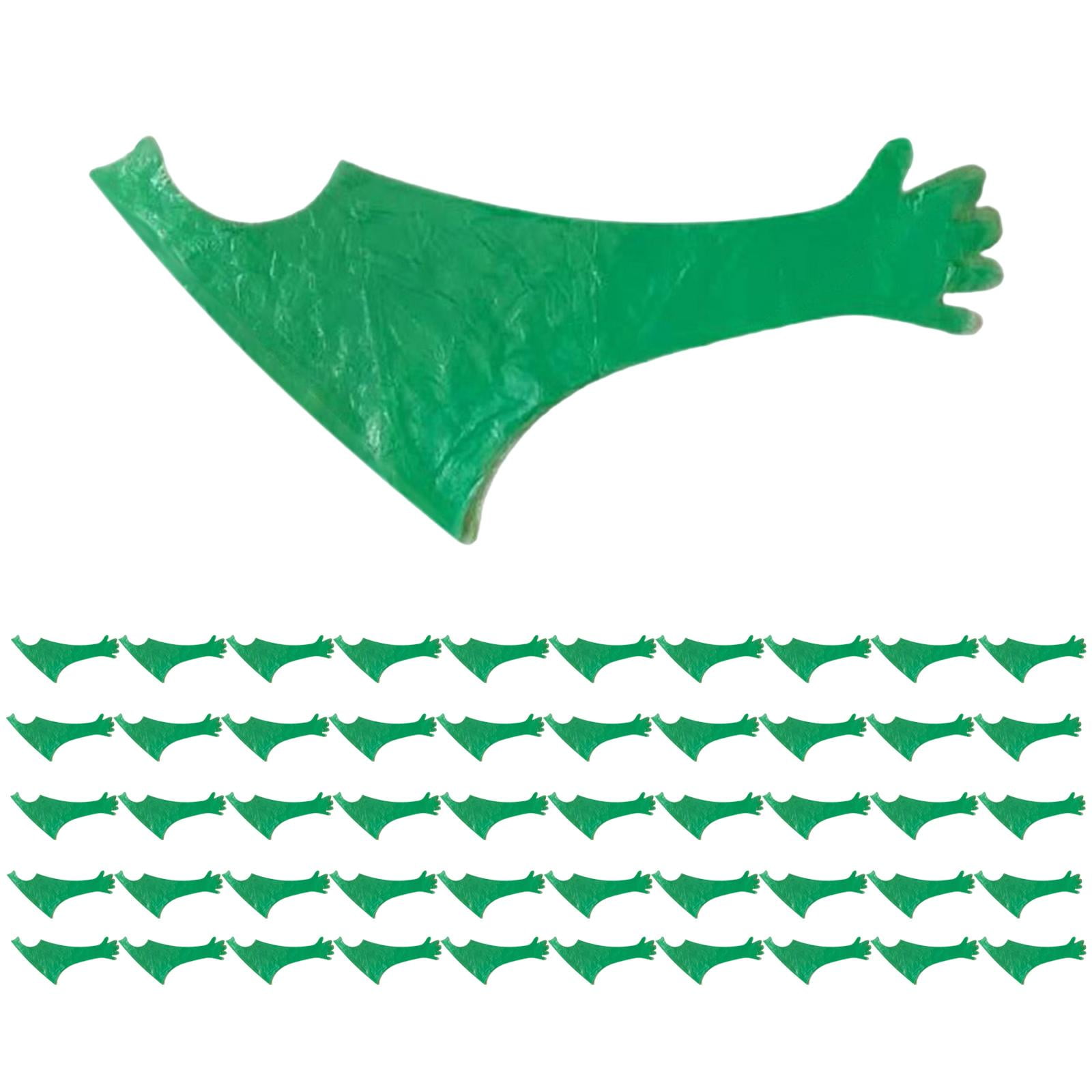 Ioensy - Guantes Desechables De Brazo Largo Impermeables De Grado Alimenticio Para El Cuidado De Mascotas Y Jardinería