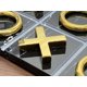 thumbnail image 3 of Juego de Mesa LuxLand Home Tres en Raya de Mármol Negro y Oro, 3 of 6