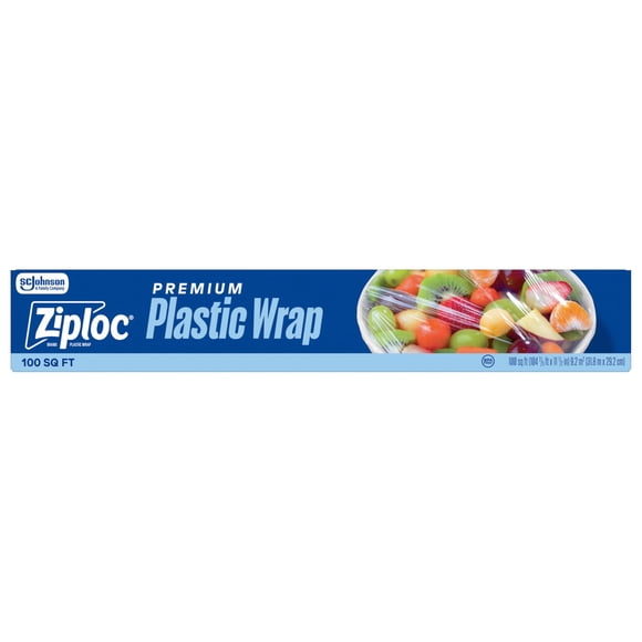 Film Ziploc 28 m de fácil dispensado, 100 pies cuadrados