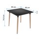 thumbnail image 4 of Mesa Cuadrada Eames De 80×80 Cm - Negro, 4 of 5