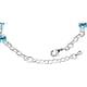 thumbnail image 3 of Pulsera Azul Firefly para mujer, con hermosos cristales y circonitas brillantes, chapada en oro blanco de 18 quilates. Incluye estuche Azul., 3 of 5