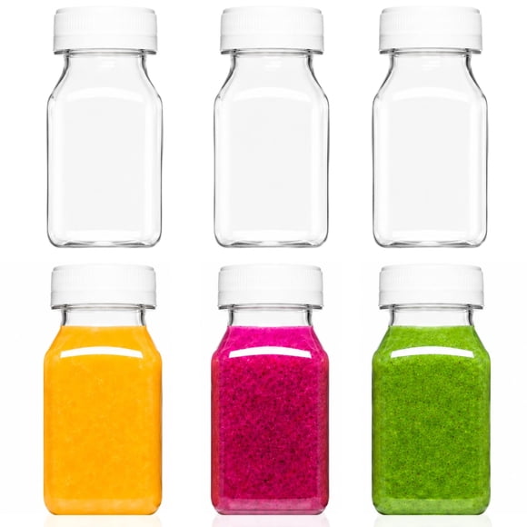 Botellas De Plástico 4oz A Prueba De Fugas Paquete De 6