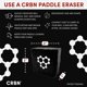 thumbnail image 3 of Paddle Eraser CRBN Pickleball, el mejor limpiador de fibra de carbono, 3 of 6