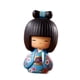thumbnail image 4 of Mu?ecas Kokeshi, Pintura A Mano, Cultura Asiática Para Escritorio, Adorno, Regalo De Cumplea?os, Azul, 4 of 5