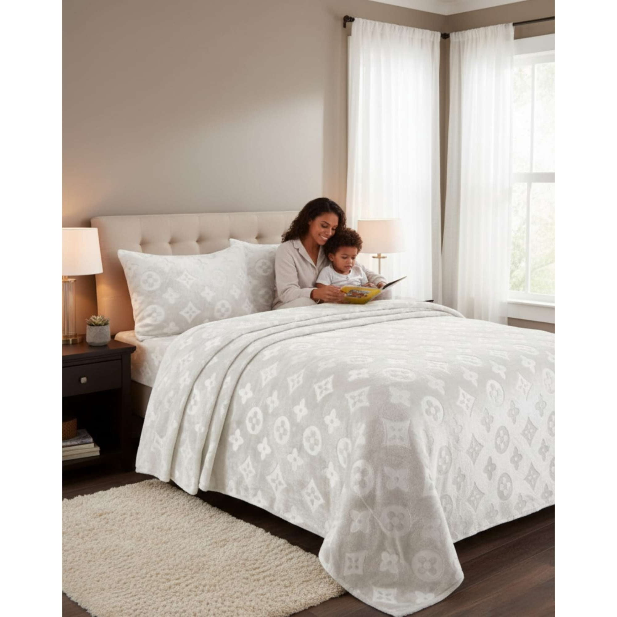 Mylhogar - Sabanas King De Polar Plush Invierno Y Suavidad Premium