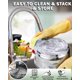 thumbnail image 5 of Olla de fondo grueso Cook N Home 3 L con tapa de acero inoxidable, 5 of 9