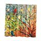 thumbnail image 1 of 180 * 180 cortinas de ducha resistente al moho resistentes creativas imprime pájaros, 1 of 3