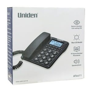 Telefono Sobremesa Uniden 6411 Negro Open Box