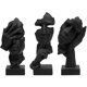 thumbnail image 1 of Escultura decorativa Prosfalt Thinker Statue Set de 3 piezas de resina, 1 of 6