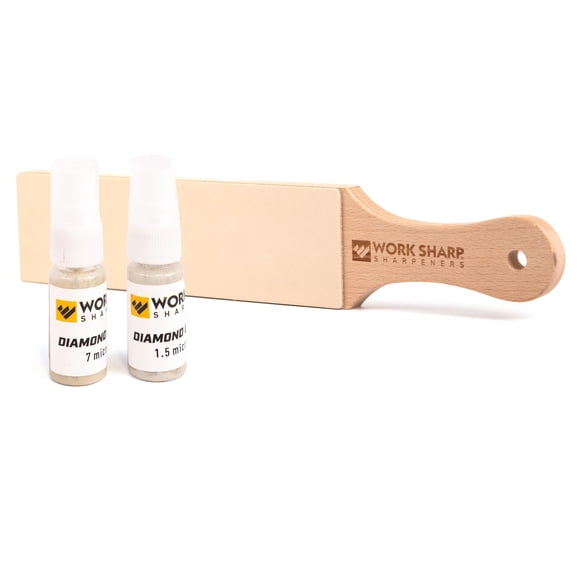 Kit de Correa de Cuero Work Sharp 20 cm con Emulsión de Diamante