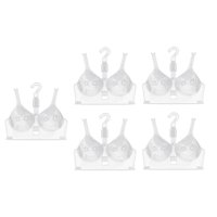 Magideal - Estante De Exhibición Transparente De 5 Piezas, Organizador De Armario Portátil Para Ahorrar Espacio, Colgador Colgante Para Almacenamiento En El Baño