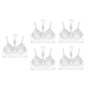 Magideal - Estante De Exhibición Transparente De 5 Piezas, Organizador De Armario Portátil Para Ahorrar Espacio, Colgador Colgante Para Almacenamiento En El Baño