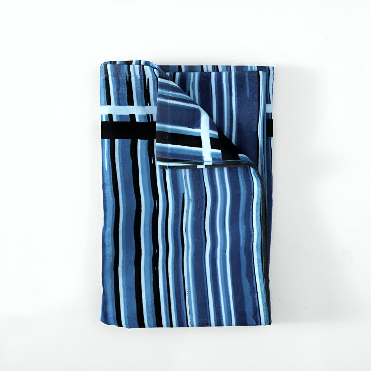 Mashini - Toalla De Playa Algodón Velour Líneas