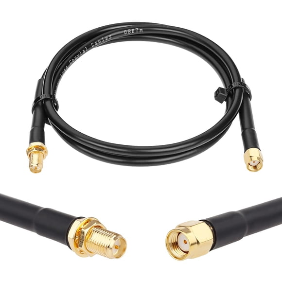 Cable coaxial XRDS‑RF 91 cm RG58 RP‑SMA macho a hembra