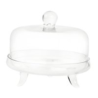 Bothyi - Pastel De Pastel Con Plato De Pastel Redondo Y Transparente Para Boda De Cocina De Cumpleaños