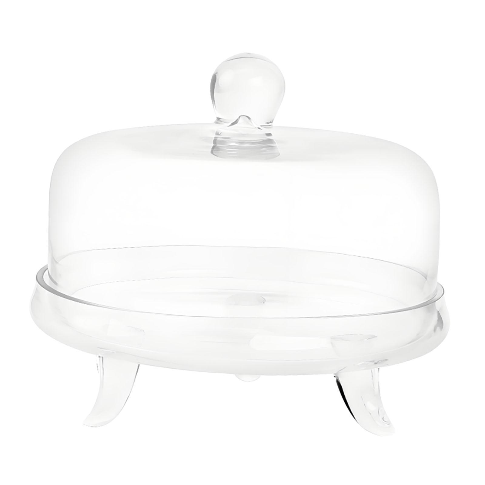 Bothyi - Pastel De Pastel Con Plato De Pastel Redondo Y Transparente Para Boda De Cocina De Cumpleaños