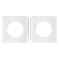 Bothyi - 2X Placa De Refuerzo Para Puerta, Placa Para Pomo De Puerta, Soporte Para Placa De Fijación Para Manija De Puerta, Color Blanco