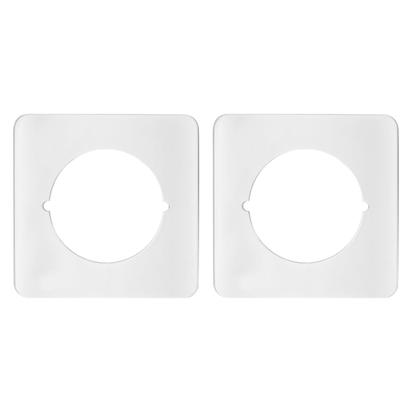 Bothyi - 2x Placa De Refuerzo Para Puerta, Placa Para Pomo De Puerta, Soporte Para Placa De Fijación Para Manija De Puerta, Color Blanco