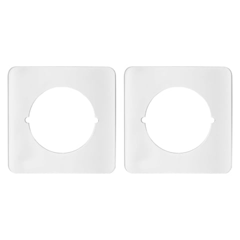 Bothyi - 2X Placa De Refuerzo Para Puerta, Placa Para Pomo De Puerta, Soporte Para Placa De Fijación Para Manija De Puerta, Color Blanco