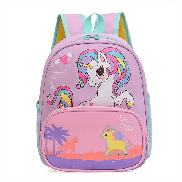 Children's Cartoon Cute Animal School Bag, Casual Travel Backpack For Boys And Girls