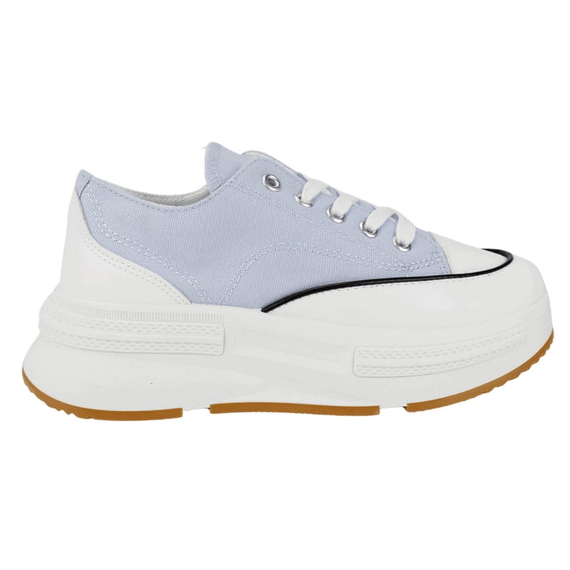 Zapatilla Agua De Coco Alba Lona Celeste