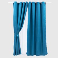 Zahr - Set Cortinas De Casa 6 Piezas Azul
