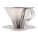 thumbnail image 1 of cono de filtro de café reutilizable con gotero de metal con soporte para tazas s, 1 of 5