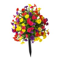 Ioensy - Flor Artificial De Gloria De La Mañana, Decoración Realista Para Patio, Porche, Camino, Patio, Multicolor